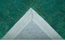 Custom Made Overdyed Traditional Oushak Green Hand Tufted Wool Area Rug