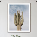 Saguaro Cactus Wall Art Canvas Print – Framed Earthy Desert