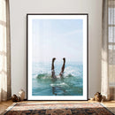 Splash Dive Wall Art – Ocean Waves Canvas Print, Summer Swim by MyGreatCanvas | Canvas Wall Art Prints | Photo Prints & Wall Decor