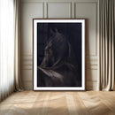 Black Horse Wall Art Canvas Print – Framed Moody Horse by MyGreatCanvas | Canvas Wall Art Prints | Photo Prints & Wall Decor