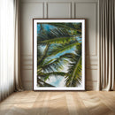 Palm Leaves Wall Art Canvas Print – Framed Tropical Vibes by MyGreatCanvas | Canvas Wall Art Prints | Photo Prints & Wall Decor