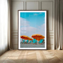 Beach Umbrellas Wall Art Canvas Print – Framed Tropical