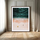 Aerial Serenity Wall Art Canvas Print – Gentle Waves Peach by MyGreatCanvas | Canvas Wall Art Prints | Photo Prints & Wall Decor