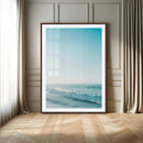 Minimalist Ocean Wall Art Canvas Print – Framed Calm