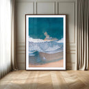 Aerial Beach View Wall Art Canvas Print – Framed Ocean Waves