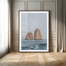 Majestic Sea Rock Wall Art – Framed Coastal Landscape Canvas by MyGreatCanvas | Canvas Wall Art Prints | Photo Prints & Wall Decor