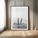 Black White Splash Wall Art – Framed Ocean Water Canvas by MyGreatCanvas | Canvas Wall Art Prints | Photo Prints & Wall Decor