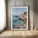 Clear Blue Water Beach Wall Art – Framed Rocky Cove Canvas by MyGreatCanvas | Canvas Wall Art Prints | Photo Prints & Wall Decor