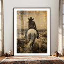 Cowgirl on Horse Wall Art Canvas Print – Western Equestrian by MyGreatCanvas | Canvas Wall Art Prints | Photo Prints & Wall Decor