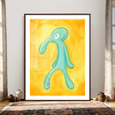 Squidward Tentacles Wall Art Canvas Print – Bold and Brash by MyGreatCanvas | Canvas Wall Art Prints | Photo Prints & Wall Decor