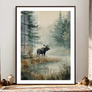 Watercolor Abstract Moose Wall Art Canvas Print – Wildlife by MyGreatCanvas | Canvas Wall Art Prints | Photo Prints & Wall Decor