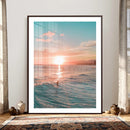 Sunset Surf Wall Art Canvas Print – Coastal Ocean by MyGreatCanvas | Canvas Wall Art Prints | Photo Prints & Wall Decor