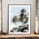 Tropical Trees Beach Wall Art Canvas Print, Coastal Ocean by MyGreatCanvas | Canvas Wall Art Prints | Photo Prints & Wall Decor