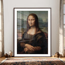 Funny Bathroom Canvas Wall Art Print, Mona Lisa Clothespin by MyGreatCanvas | Canvas Wall Art Prints | Photo Prints & Wall Decor