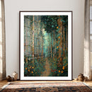 Gustav Klimt Style Forest Canvas Wall Art, Golden Forest by MyGreatCanvas | Canvas Wall Art Prints | Photo Prints & Wall Decor
