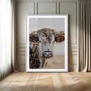 Texas Longhorn Wall Art Canvas Print – Speckled Horned Bull