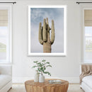 Saguaro Cactus Wall Art Canvas Print – Framed Earthy Desert