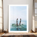 Splash Dive Wall Art – Ocean Waves Canvas Print, Summer Swim by MyGreatCanvas | Canvas Wall Art Prints | Photo Prints & Wall Decor