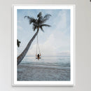 Tropical Swing Wall Art Canvas Print – Palm Trees Ocean View