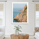 Cliff Divers Wall Art Canvas Print – Oceanfront Cliffs Waves