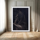 Black Horse Wall Art Canvas Print – Framed Moody Horse by MyGreatCanvas | Canvas Wall Art Prints | Photo Prints & Wall Decor