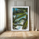 Palm Leaves Wall Art Canvas Print – Framed Tropical Vibes by MyGreatCanvas | Canvas Wall Art Prints | Photo Prints & Wall Decor