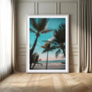 Palm Trees Wall Art Canvas Print – Framed Tropical Beach by MyGreatCanvas | Canvas Wall Art Prints | Photo Prints & Wall Decor