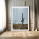 Saguaro Cactus Wall Art Canvas Print – Framed Southwestern