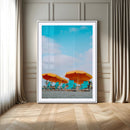 Beach Umbrellas Wall Art Canvas Print – Framed Tropical
