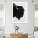 Western Rustic Wall Art Canvas Print Framed Buffalo