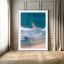Aerial Beach View Wall Art Canvas Print – Framed Ocean Waves