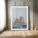 Majestic Sea Rock Wall Art – Framed Coastal Landscape Canvas by MyGreatCanvas | Canvas Wall Art Prints | Photo Prints & Wall Decor