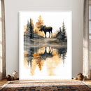 Abstract Moose Forest Wall Art Canvas Print – Wildlife by MyGreatCanvas | Canvas Wall Art Prints | Photo Prints & Wall Decor