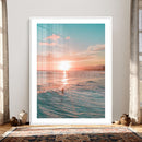 Sunset Surf Wall Art Canvas Print – Coastal Ocean by MyGreatCanvas | Canvas Wall Art Prints | Photo Prints & Wall Decor