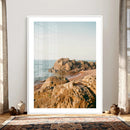 Rocky Coastline Wall Art Canvas Print, Minimal Coastal by MyGreatCanvas | Canvas Wall Art Prints | Photo Prints & Wall Decor