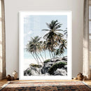 Tropical Trees Beach Wall Art Canvas Print, Coastal Ocean by MyGreatCanvas | Canvas Wall Art Prints | Photo Prints & Wall Decor