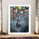Banksy Balloon Canvas, Banksy Graffiti Art, Balloon Poster, by MyGreatCanvas | Canvas Wall Art Prints | Photo Prints & Wall Decor