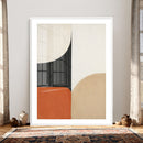 Geometric Abstract Wall Art Canvas Print, Orange Blue by MyGreatCanvas | Canvas Wall Art Prints | Photo Prints & Wall Decor