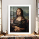 Funny Bathroom Canvas Wall Art Print, Mona Lisa Clothespin by MyGreatCanvas | Canvas Wall Art Prints | Photo Prints & Wall Decor