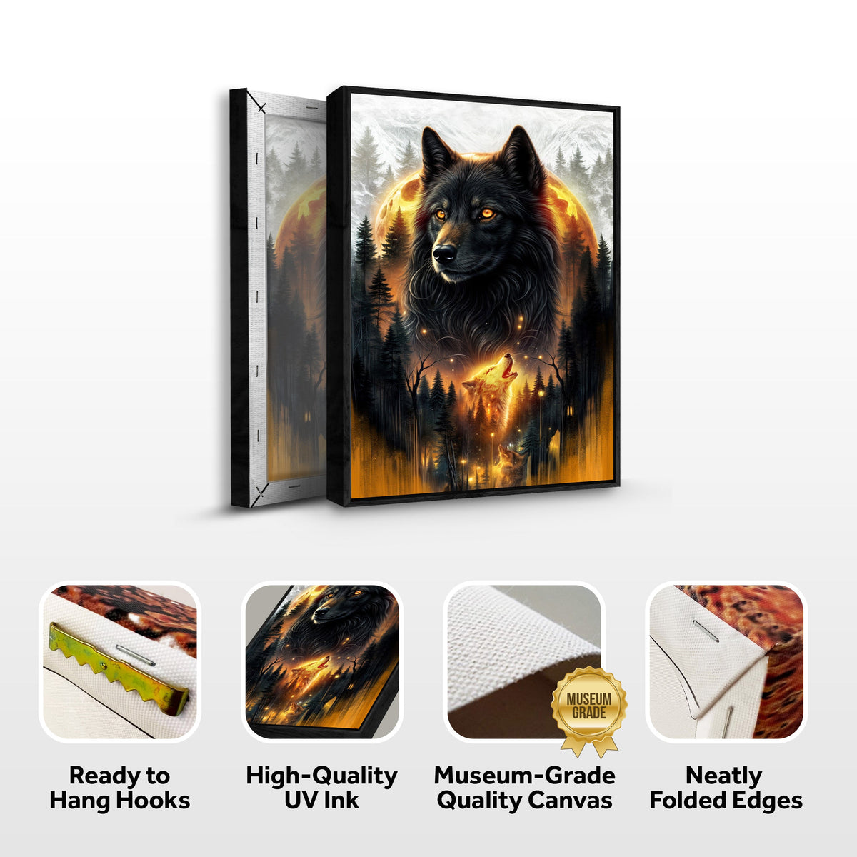 Eclipse of the Alpha Wolf Wall Art, photo 8 of 10