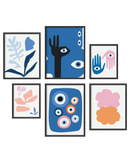 Evil eye gallery wall