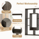 7-Cube Geometric Bookshelf Modern Decorative Open Bookcase by DirectDeals