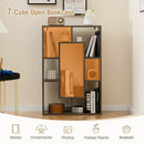 7-Cube Geometric Bookshelf Modern Decorative Open Bookcase by LJGDeals