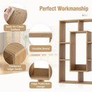 7-Cube Geometric Bookshelf Modern Decorative Open Bookcase by LJGDeals