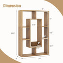 7-Cube Geometric Bookshelf Modern Decorative Open Bookcase by LJGDeals