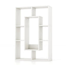 7-Cube Geometric Bookshelf Modern Decorative Open Bookcase by DirectDeals