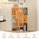 7-Cube Geometric Bookshelf Modern Decorative Open Bookcase by DirectDeals