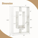 7-Cube Geometric Bookshelf Modern Decorative Open Bookcase by DirectDeals