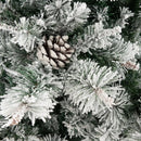 7 Feet Flocked Christmas Tree with Pine Needles by LJGDeals