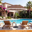 7 FT Patio Umbrella with Fringe Boho Tassel Umbrella for Outdoor Beach Garden Poolside by LJGDeals